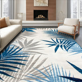 Nova Collection Blue Grey Beige Coastal Accent Area(Blue)