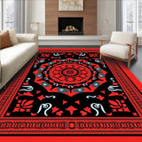 Boho Medley of and Ornamental Swirl(Red)