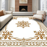 Sophisticated Medallion Trellis Symmetrical Decorative Motif (Brown)