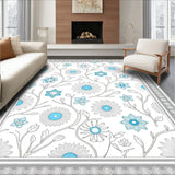 Arabesque Blossom Mosaic with Intricate Latticework Detailing(Blue)