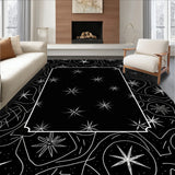 Celestial Swirl with Radiant Motifs and Midnight Accents(Black)