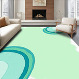 Abstract Watercolor Brush Stroke with Artistic Swirls(Green)