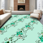 Vintage Botanical Scroll Cascade (Green) - ODIKA