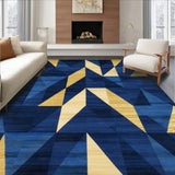 Geometric Sunroom Rug(Blue)