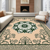 Boho Medallion With Flowing Vine(Beige)