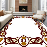 Amber Acorn with Decorative Palmette Motifs and Flowing Botanical Lines(Brown)