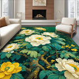 Vibrant Realistic Flower Aesthetic(Green)