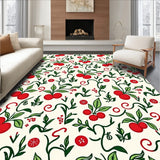 Holly Berry Vine with Traditional Yuletide Botanical Print(Red)