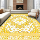 Artistic Tiled Floral Motif(Yellow)