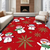 Enchanted Frosty Friends Gathering with Pine Branch Details(Red)