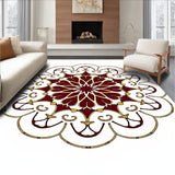 Bloom with Ornamental Petal Layers and Baroque Curves (Gold)