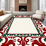 Yuletide Botanical Swirl Decorative Elegant Stylish(Red)