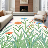 Botanical Wildflower Collection Meadow Blossoms Illustration(Green)