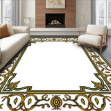 Inspired Medallion Shag with Vintage Ornamental Design (Gold) - ODIKA