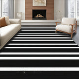 Stylish Earthy Tone Striped Accent(Black)