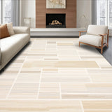 Contemporary Area Stylish Low Profile for Any Decor(Beige)