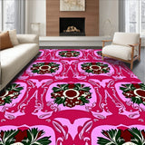 Heritage Wreath Medallions with Baroque Vine Accents(Pink)