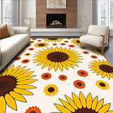 Blooming Sunflower Field Absorbent Floor(Yellow)