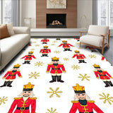 Watercolor Nutcracker Holiday Festive Welcome Entrance(Red)