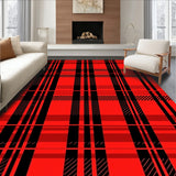Highland Tartan Lattice Festive Holiday Entrance(Red)