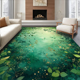 Nature Embrace Round Area Rug(Green)