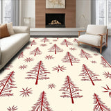 Joyful Winter Celebration Path Featuring Fir Artwork(Ivory)
