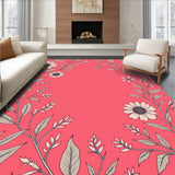 Bohemian Blossom Garden Tapestry With Artistic Petal Arrangement(Pink)