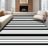 Modern Stripe Fusion with Contrasting Lines and Bold Graphic(Black)