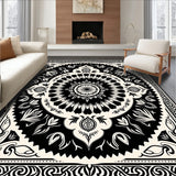 Traditional Design with Symmetrical Botanical(Black)