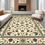 Abstract Floral Runner Beige/Dark Brown(Beige)