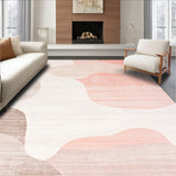 Chic Floor Non Slip Beige Dusty Pink Stain Proof(Beige)