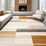 Cozy Living Area Collection Beige & Brown Tonal Design(Beige)