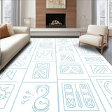 Nordic Interlocking Maze Subtle Art Nouveau Influence(White)