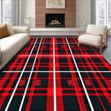 Yuletide Tartan Welcoming Entryway Adornment(Red)