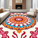 Intricate Sunrise with Symmetrical Petal Design(Red)