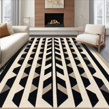 Foldable Plastic Straw Featuring Geometric Chevron Design(Beige)