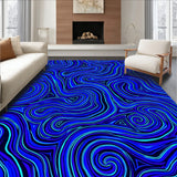 Mystic Labyrinth Curved Spiral Maze Enchanted Path (Blue)