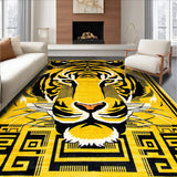 Ultra Soft Area Rug, Non Slip, Stain Resistant, Washable Area Rugs for Living Room, Bedroom, Stylish Tiger Print Non-Slip Rug(Blue)