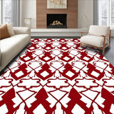 Nordic Lattice Decorative Winter Accent(Red)