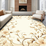 Stylish Area with Elegant Floral Design for Effortless Style(Beige)