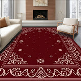 Festive Holiday Paisley Enchanted Winter Wonderland(Red)