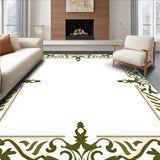 Ornamental Damask Motifs with Subtle Color Transitions (Green) - ODIKA