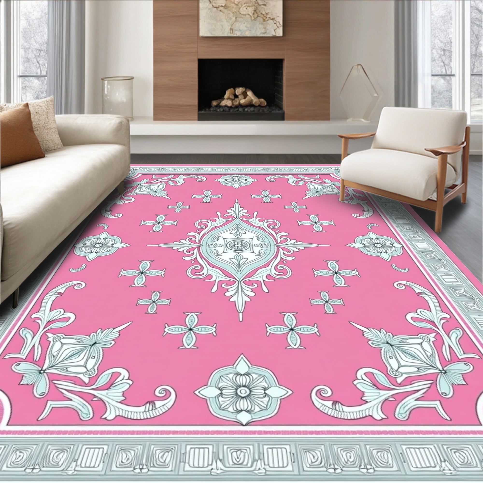 Scroll Medallion Symphony (Pink) - ODIKA
