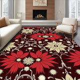 Sparkling Ornament Cluster with Poinsettia Bloom Holiday(Burgundy)