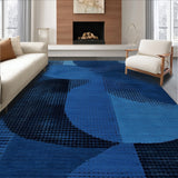 Ultra Soft Area Rug, Non Slip, Stain Resistant, Washable Area Rugs for Living Room, Bedroom, Boho Abstract Tiger(Blue)