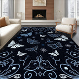 Mystical Nocturnal Insect Garden Ethereal Fantasy (Black)