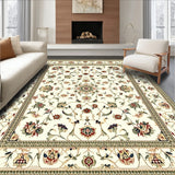 Heirloom Bloom Beige Sage Traditional Oriental Inspired Floor Covering(Beige)