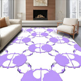 Floral Lattice Arrangement with Petal Inspired Hex Forms (Purple)
