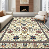 Peaceful Beige Stair Runner Central Asian Textures(Ivory)