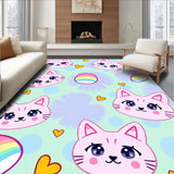 Adorable Kitten Portrait with Motifs(Pink)